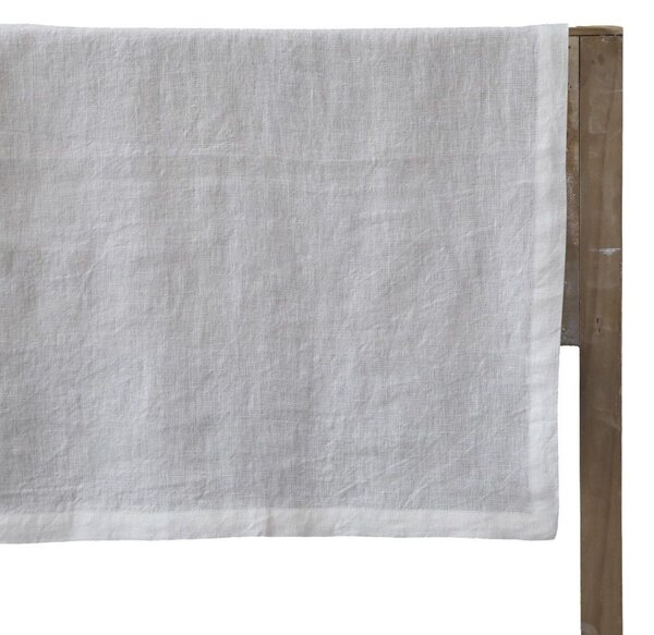 Béžový ľanový obrus Valine - 140*360 cm - Chic Antique