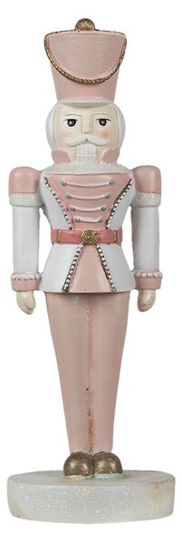 Dekorácia ružový Luskáčik - 10*9*26 cm - Clayre & Eef