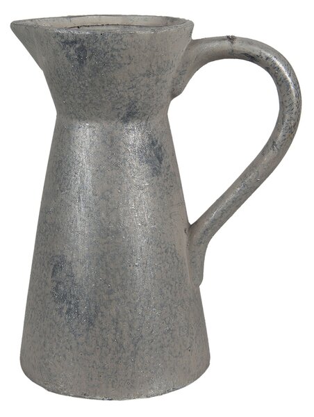 Šedý antik keramický dekoračný džbán - 20*13*25 cm - Clayre & Eef