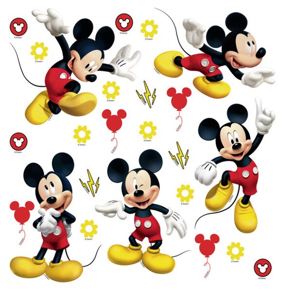 Samolepiaca dekorácia Mickey Mouse, 30 x 30 cm