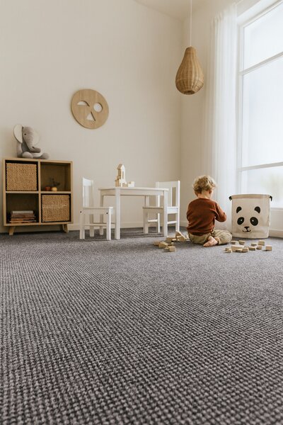 Koberec metráž Orion 9299, na mieru, šíře 4m,5m, šedá, filc, chodba / predsieň