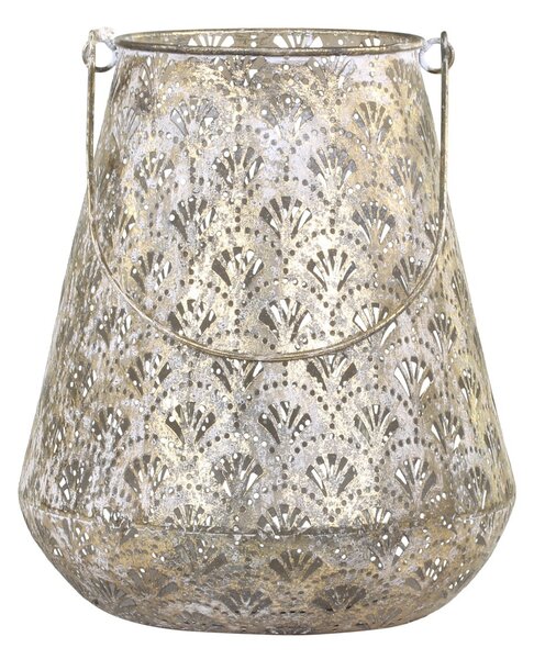Champagne antik kovový lampáš Vireon - Ø23 *28 cm - Chic Antique