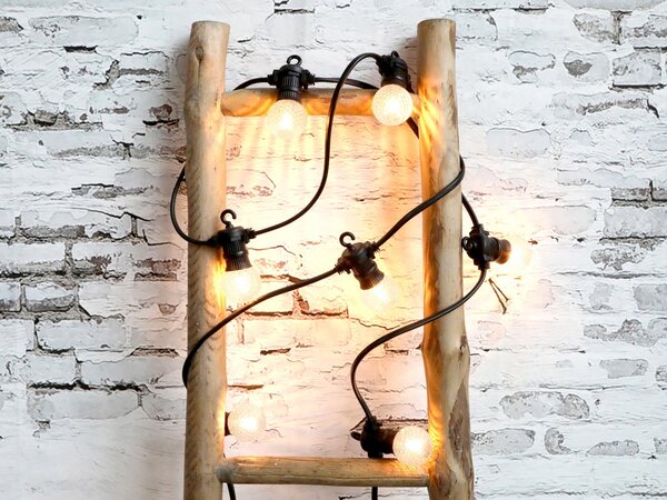 Vianočná svetelná reťaz s 8-mi Led svetlami - biela teplá - 3m - Chic Antique