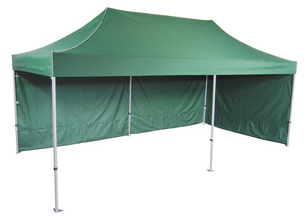 Rozkladací stan 3x6m - hliníkový hexagon, Modrá