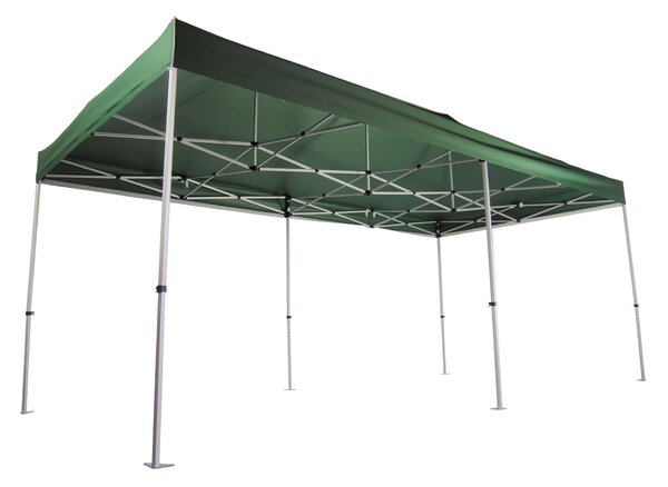 Rozkladací stan 3x6m - hliníkový hexagon, Modrá