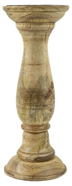 Drevený svietnik Manu z mangového dreva L - Ø 10*25cm - Mars & More
