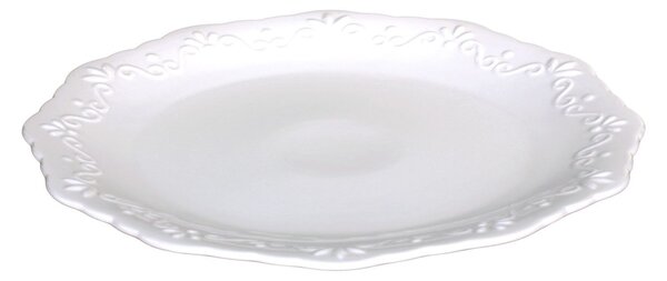 Porcelánový jedálenský tanier s čipkou Provence lace - Ø 27cm - Chic Antique