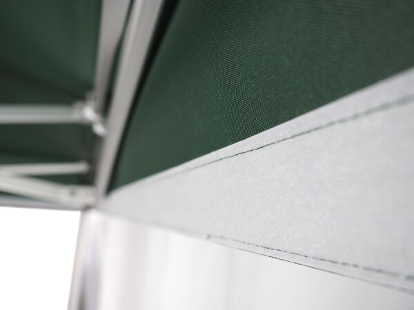 Rozkladací stan 3x6m - Profi hliníkový hexagon, Čierna