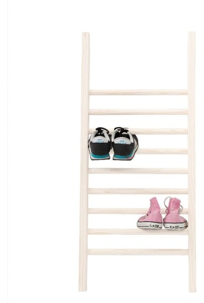 Krémovobiely rebrík na topánky Little Nice Things S White, výška 90 cm