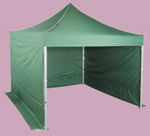 Rozkladací stan 3x3m - hliníkový hexagon profi, Zelená
