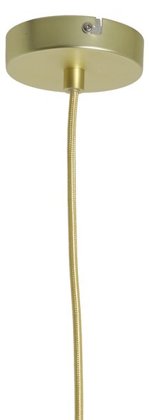 Zeleno-zlaté kovové závesné svetlo Boste - Ø 20*5 cm - Light & Living