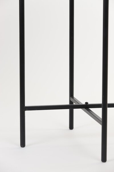 Prírodný drevený kvetináč s výpletom na nôžkach Corazo - Ø 21 * 54cm - Light & Living