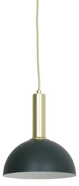 Zeleno-zlaté kovové závesné svetlo Boste - Ø 25*13 cm - Light & Living