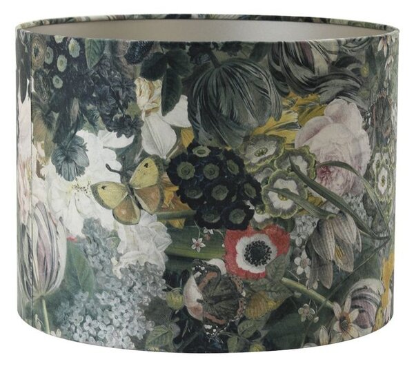 Kvetované tienidlo na lampu Butterfly ocher - Ø 30*21cm/ E27 - Light & Living