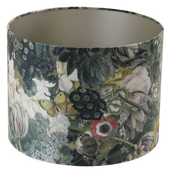 Kvetované tienidlo na lampu Butterfly ocher - Ø 30*21cm/ E27 - Light & Living