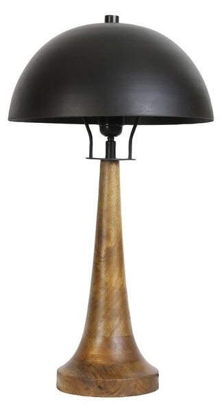 Drevená stolná lampa Jovany oil - Ø30*60cm / E27 - Light & Living