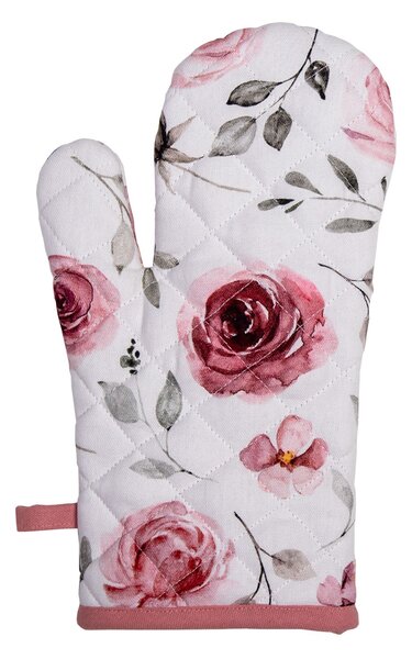 Bavlnená chňapka-rukavica s ružami Rustic Rose - 18*30 cm - Clayre & Eef