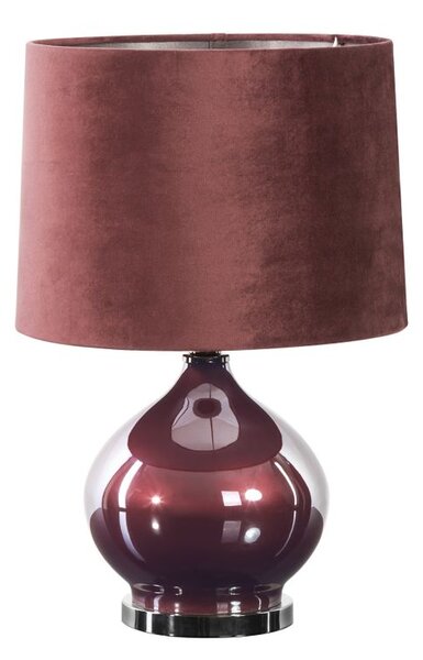 EUROFIRANY LAMPA BETH 14X14X20 CM BORDOVÁ