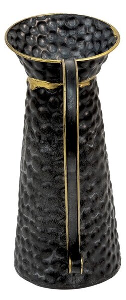 Čierný kovový dekorační džbán Valentino II - 23*15*34 cm - Clayre & Eef