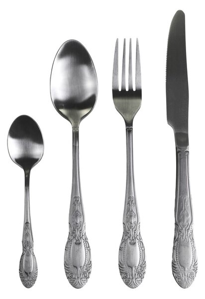 4-dielna zlatá sada príboru Nordique - 23cm - Chic Antique