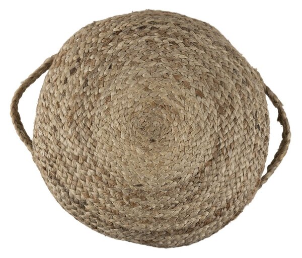 Prírodný okrúhly jutový sedák s ušami Pione - Ø 40*15 cm - Mars & More