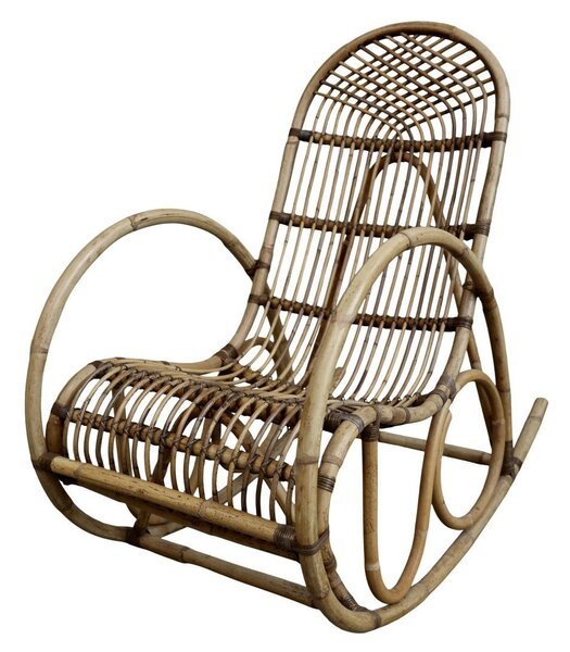 Prírodné ratanové hojdacie kreslo Old French - 58*106*100 cm - Chic Antique