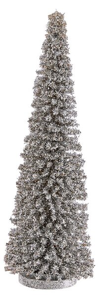 X-MAS Dekoračná jedľa trblietavá 45 cm - strieborná