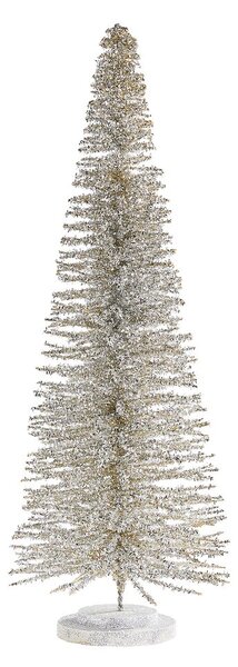 X-MAS Dekoračná jedľa trblietavá 60 cm - strieborná