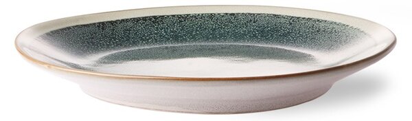 2ks hmlový zelený dezertný tanier 70s mist - Ø 22*2cm - HKLIVING