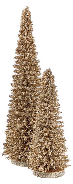 X-MAS Dekoračná jedľa trblietavá 45 cm - zlatá