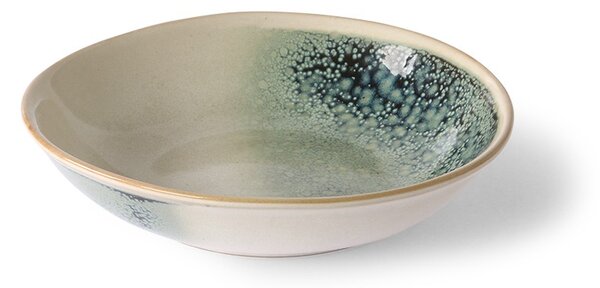 2ks mlhová zelená větší miska /talíř 70s mist - Ø 22*5cm - HKLIVING