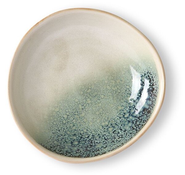 2ks mlhová zelená větší miska /talíř 70s mist - Ø 22*5cm - HKLIVING