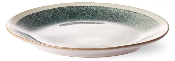 2ks hmlový zelený dezertný tanier 70s mist - Ø 22*2cm - HKLIVING