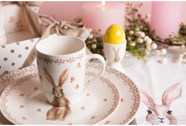 Kalíšok na vajíčko Rustic Easter Bunny - Ø 4*6 cm - Clayre & Eef
