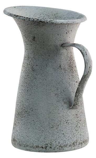Šedý antik dekoratívny kovový džbán - 15*15*27 cm - Clayre & Eef
