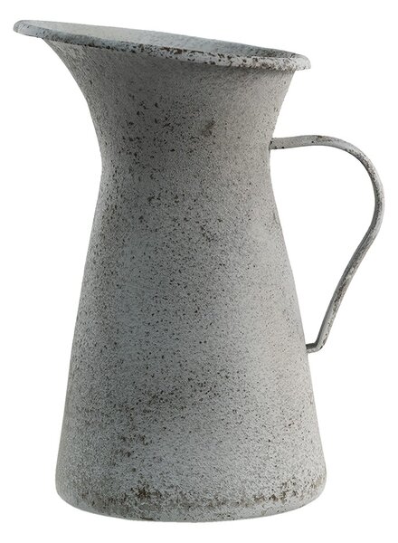 Šedý antik dekoratívny kovový džbán - 15*15*27 cm - Clayre & Eef