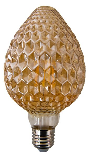 LED dizajnová žiarovka béžová - 9 cm / E27/4W - Clayre & Eef