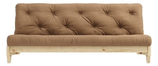 Rozkladacia pohovka s hnedým poťahom Karup Design Fresh Natural/Mocca