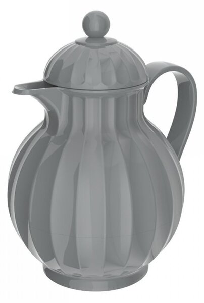 Sivá baňatá termoska 0,6l - 20*17*23 cm - Chic Antique