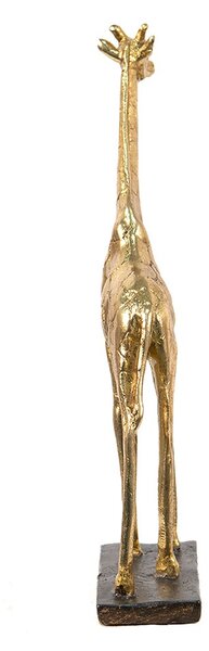 Zlatá dekoračná socha Žirafa - 15*4*21 cm - Clayre & Eef