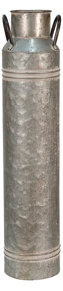 Šedá antik dekoratívna plechová kanvica na mlieko - 14*13*61 cm - Clayre & Eef
