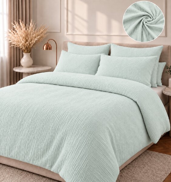 Mušelínové obliečky Mint Rozmer obliečok: 140x200 cm, Obsah balenia: Set Balenie