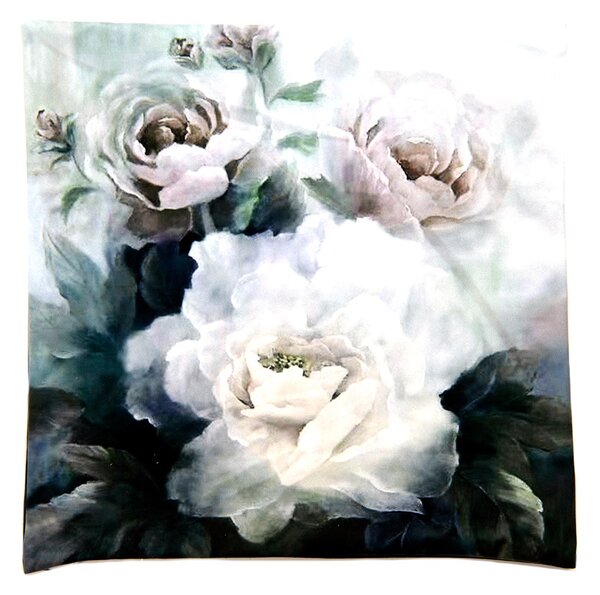 Obliečka na vankúš s romantickými kvetmi Lolie - 45*45 cm - Clayre & Eef