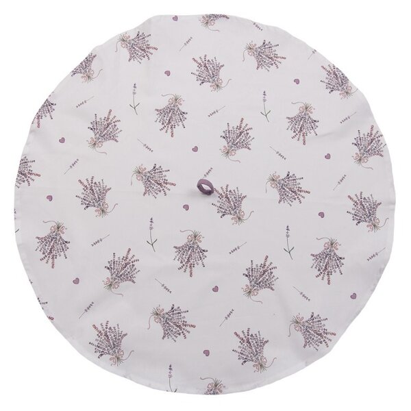 Bavlnená okrúhla utierka Lavander Garden - Ø 80 cm - Clayre & Eef