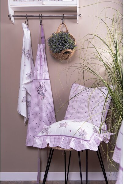 Bavlnená obliečka na vankúš Lavander Garden - 40*40 cm - Clayre & Eef