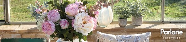 Dekorace umělá růžová růže Rose Lora - 71 cm - Ostatní