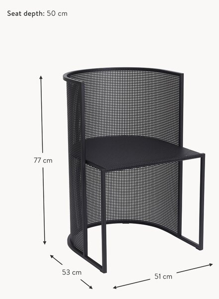 Záhradná stolička s opierkami Bauhaus