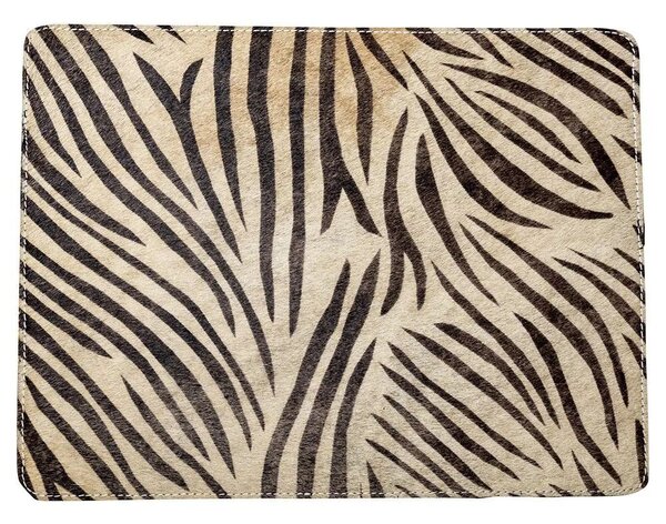 Kožené obdĺžnikové prestieranie Zebra (bos taurus taurus) - 30*40*0.5cm - Mars & More