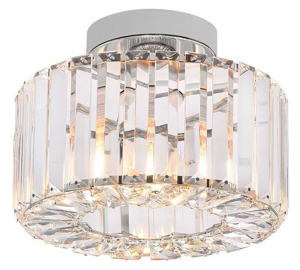 Stropné svietidlo VETRO 1xE27/15W/230V pr. 24,5 cm matný chróm