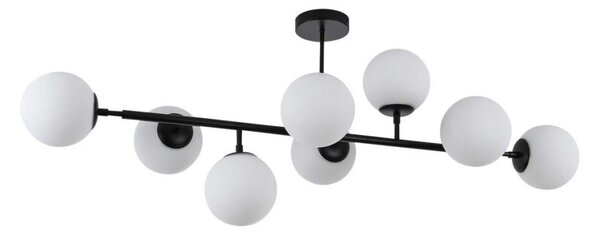 Luster na tyči DORADO 8xE14/40W/230V čierny